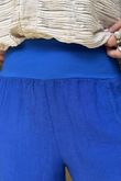Pure Linen Jensen Hook Up Palazzo Mediterranean Blue